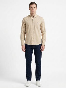 GANT - Beige Cotton Solid Shirt