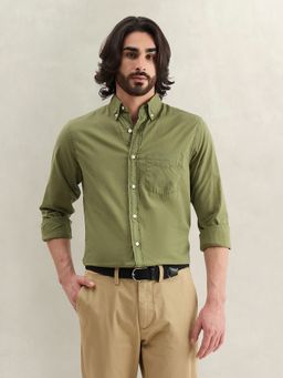 GANT - Solid Olive Shirt