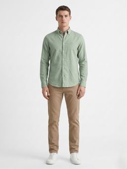 GANT - Green Cotton Solid Shirt