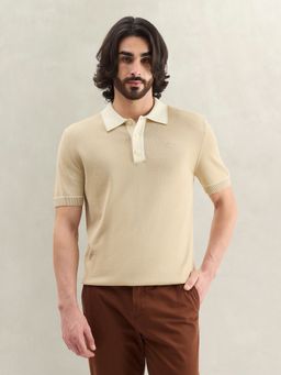 GANT - Solid Beige Polo T-Shirt