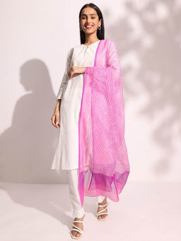 Fabindia - Women Lilac Printed Dupatta