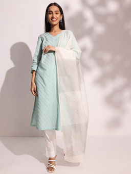 Fabindia - Women Beige Printed Dupatta