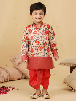 KID1 - Aroha Pichai Print Sherwani Dhoti (Set of 2)