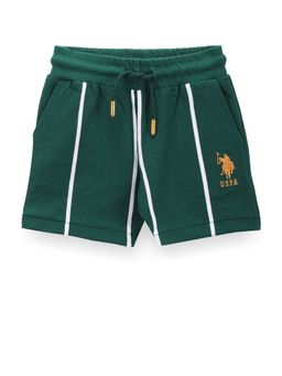 U.S. POLO ASSN. - Boys Vertical Stripes Shorts Dark Green