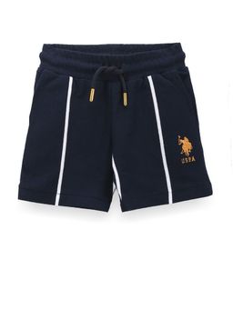 U.S. POLO ASSN. - Boys Vertical Stripes Shorts Dark Navy Blue