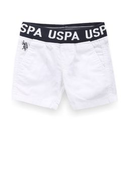 U.S. POLO ASSN. - Boys Branded Waist Shorts White