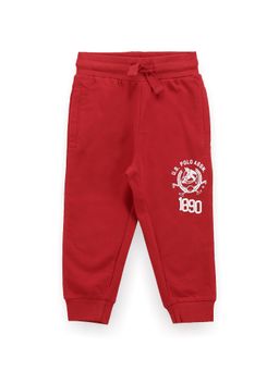 U.S. POLO ASSN. - Boys Solid Logo Joggers Red
