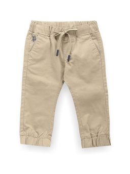 U.S. POLO ASSN. - Boys Solid Joggers Beige