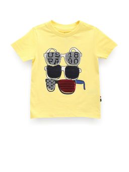 U.S. POLO ASSN. - Boys Flip Embellished T-Shirt Yellow