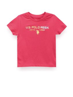 U.S. POLO ASSN. - Boys Cotton T-Shirt Pink