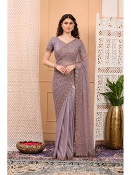 Dress & Dazzle - Lavender Saree