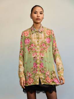 Ritu Kumar - Rose Green Shirt