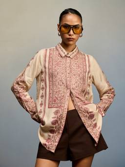 Ritu Kumar - Beige Hiyaa Ecru Shirt