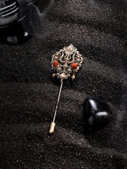 Cosa Nostraa - Rudraksha Tri shul Lapel Pin