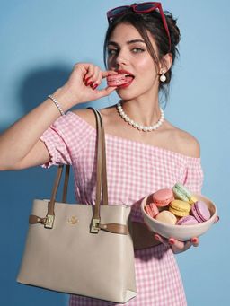 Lavie Paris - Women's Tote Bag -Beige (LARGE)