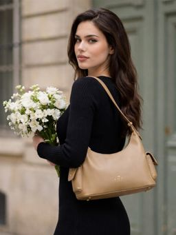 Lavie Paris - Women's Pisa Medium Hobo Bag (Beige) (MEDIUM)