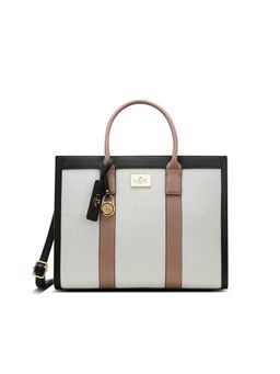 Lavie Paris - Women's Eloise Satchel Bag with Detachable Strap -Black (LARGE)