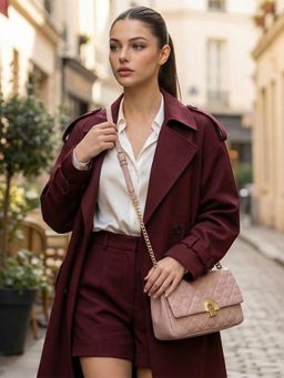 Lavie Paris - Women's Quincy Flap Sling Bag -Nude (MEDIUM)