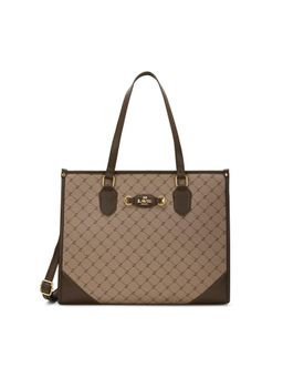 Lavie Paris - Women's Hugo Laptop Tote Bag with Detachable Strap- Khaki (LARGE)