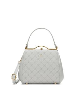 Lavie Paris - Women's Joff Frame Satchel Bag with Detachable Strap-Off White (SMALL)