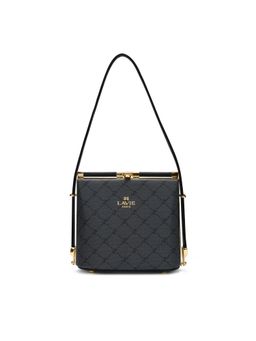 Lavie Paris - Women's Blaire Frame Satchel Bag-Charcoal (SMALL)