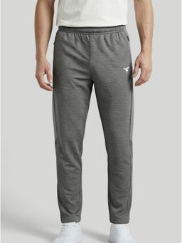 Technosport - Men Melange Slim Fit Sports Grey Trackpants
