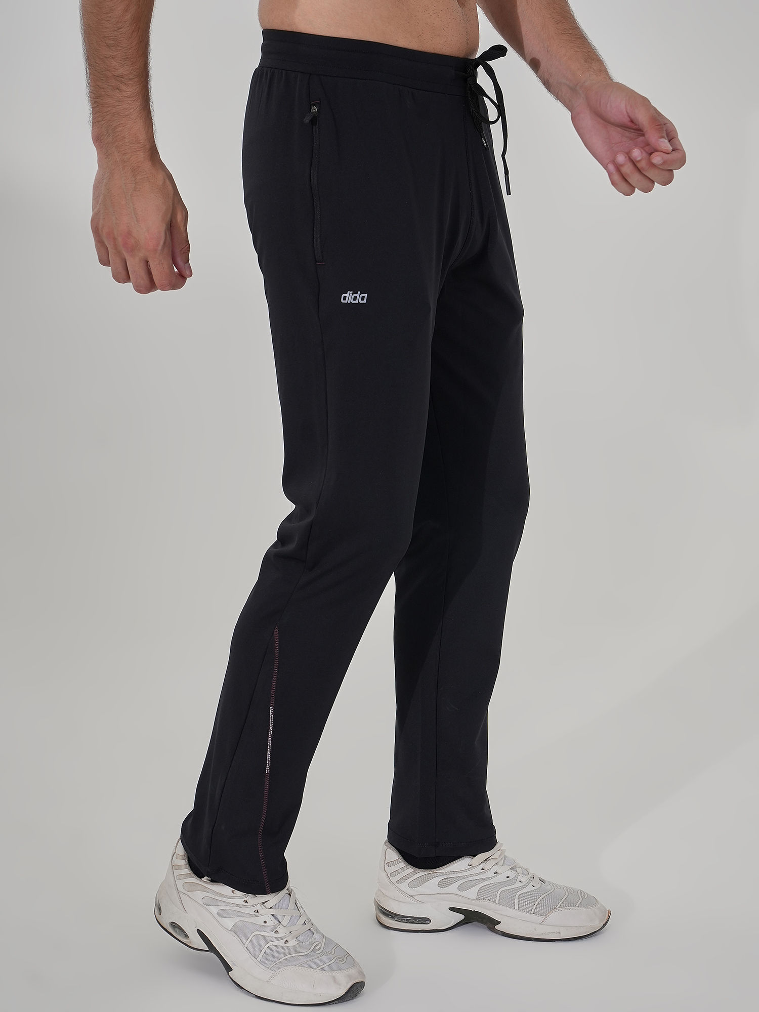 Men Versatile Black Track Pant