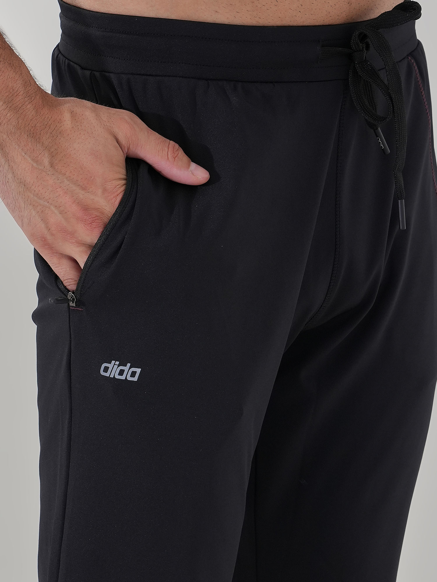 Men Versatile Black Track Pant