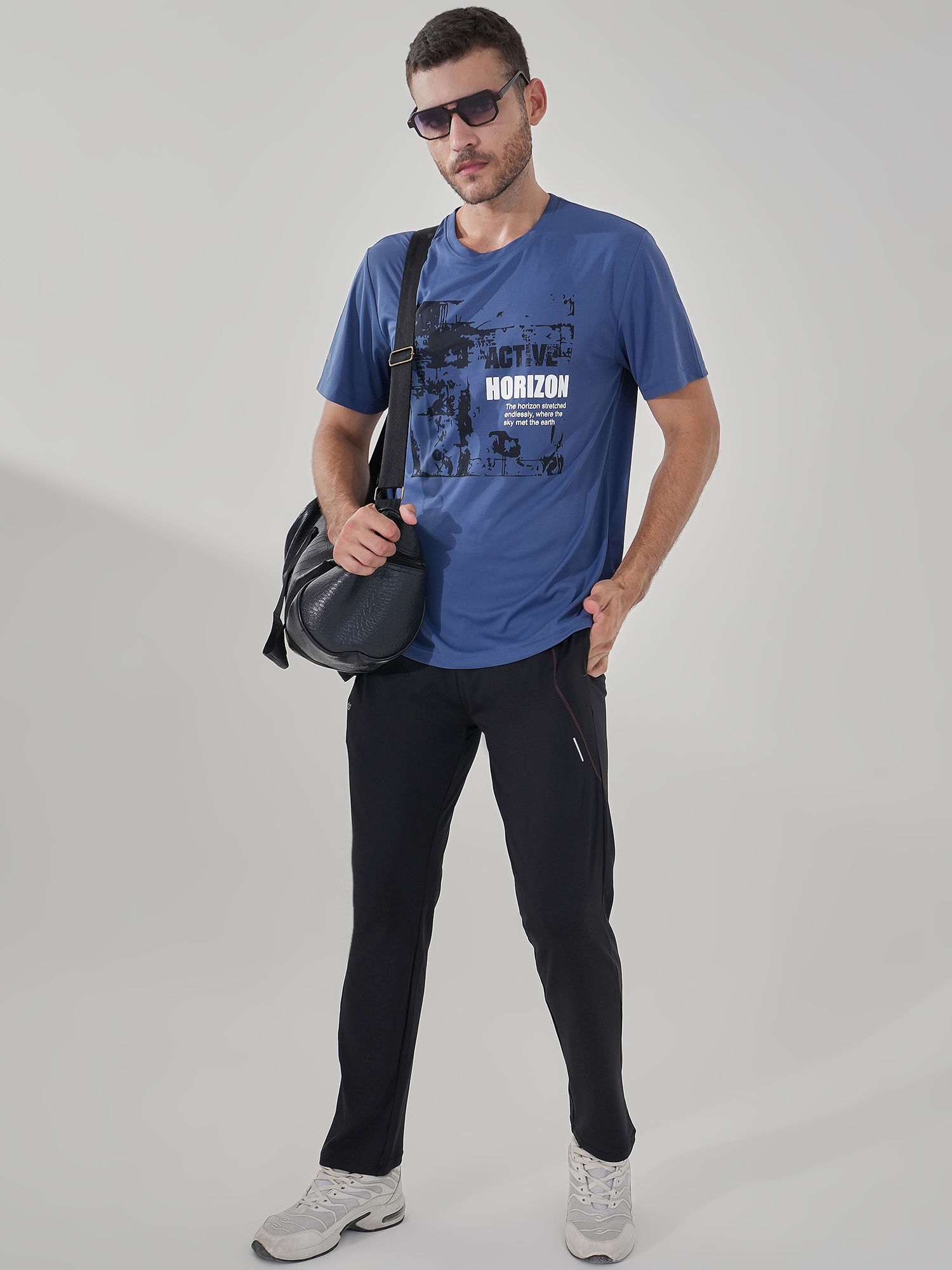 Men Versatile Black Track Pant