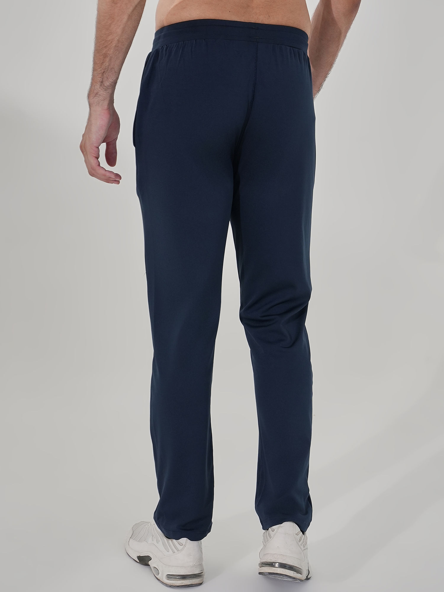 Men Versatile Navy Blue Track Pant