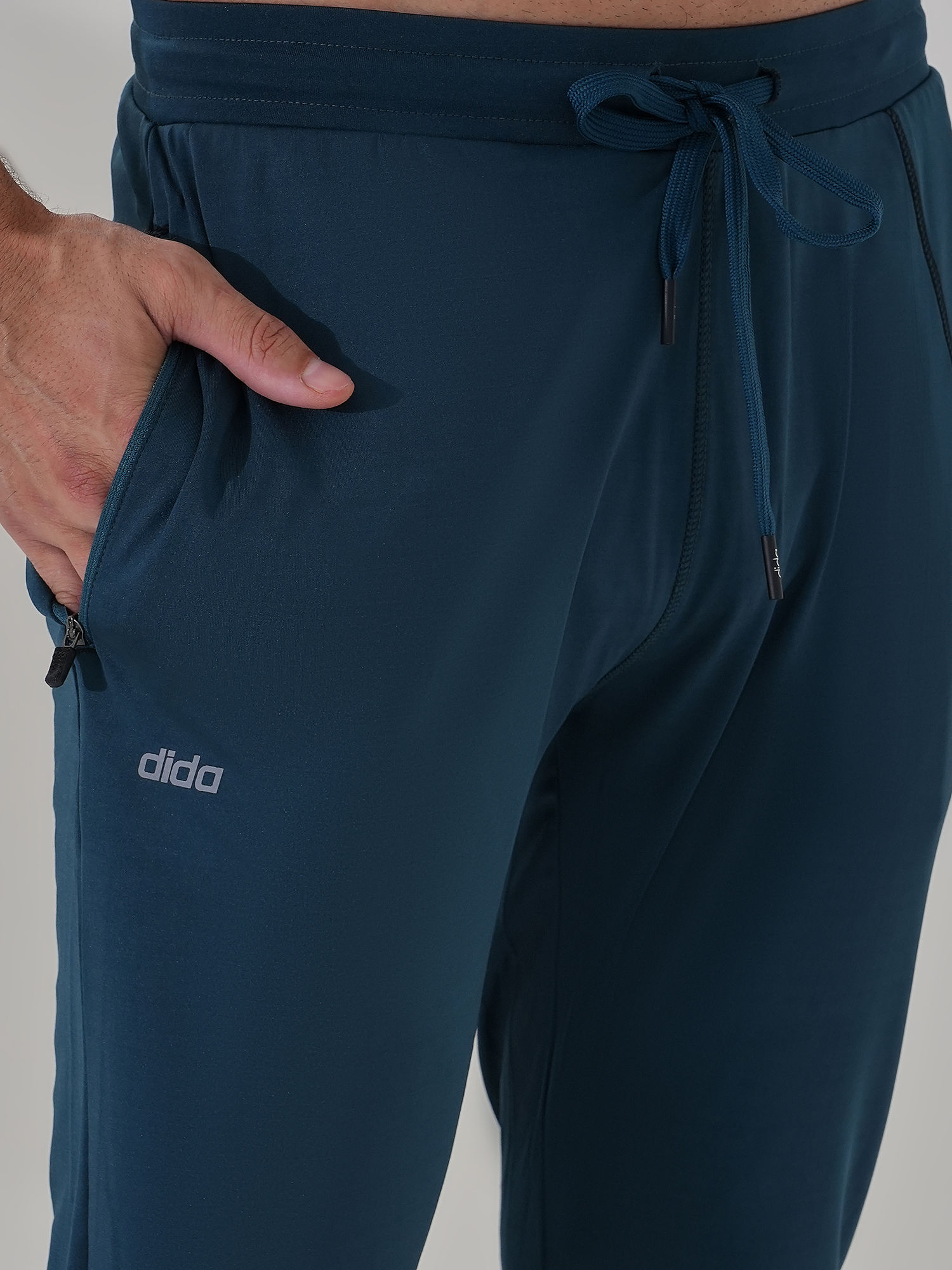 Men Versatile Blue Track Pant