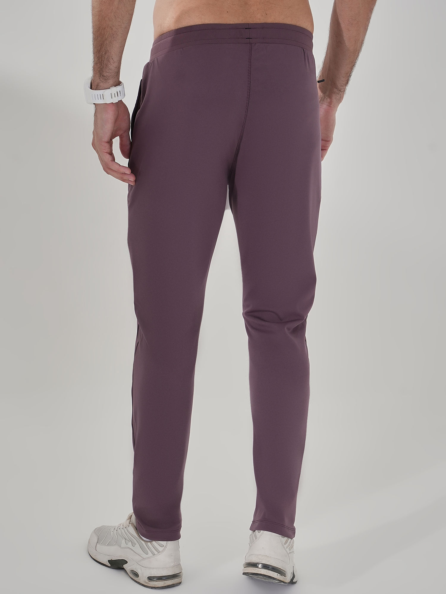 Men Versatile Brown Track Pant