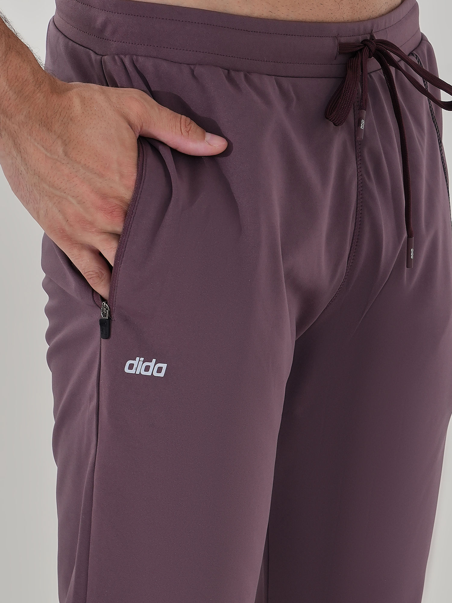 Men Versatile Brown Track Pant