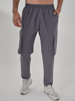 Dida - Men Woven Cargo Grey Track Pant