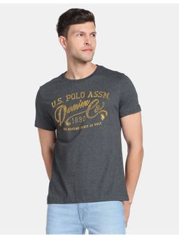 U.S. Polo Assn. Denim Co. - Textured Typographic Print T-shirt