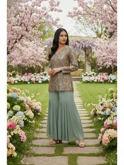 FREYAA - Aqua Charm Printed Co-Ord Set