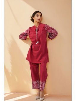 FREYAA - Red Co-Ord Set With Sleeve Detail
