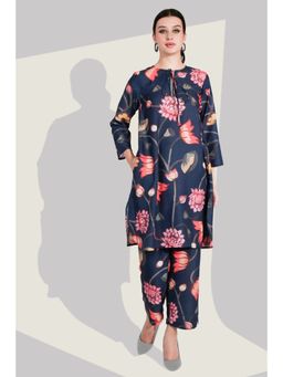 FREYAA - Satin Co-Ord Set With Varied Floral Prints