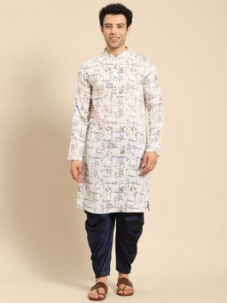Amodh by Kisah - Men White Kurta (Set of 2)