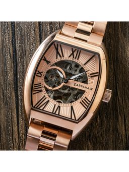 Earnshaw - Beauchamp Automatic Skeleton Rose Gold Tonneau Dial Mens Watch - ES-8148-77