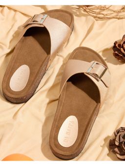 DA NAPPA - White Bella Cintura Open Toe Flats