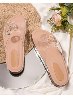 DA NAPPA - Peach Lucent Charm Flats