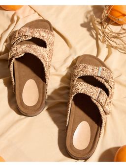 DA NAPPA - Brown Solea Bay Open Toe Flats