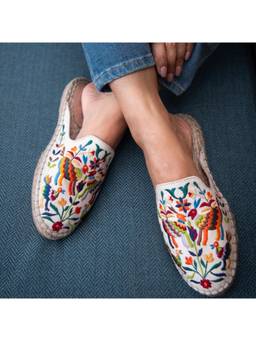PARIPARI - PARI PARI Off White Non-Slip Mule Flats