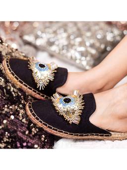 PARIPARI - PARI PARI Black Evil Mule Flats