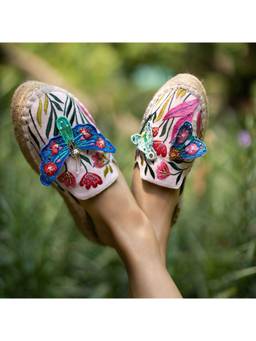 PARIPARI - PARI PARI Multi-Color Papillon Mule Flats
