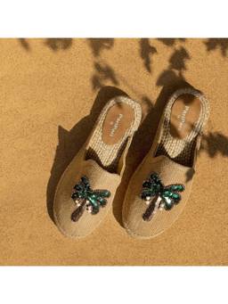 PARIPARI - PARI PARI Beige Coco Mule Flats