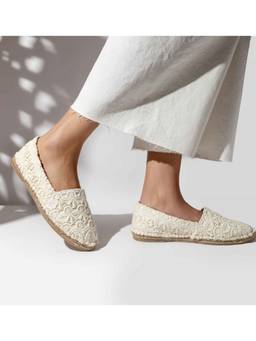 PARIPARI - PARI PARI White Layla Mule Flats