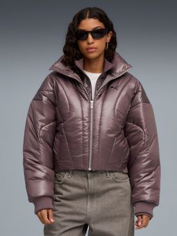 Puma - Women Purple Dare To Water-Repellent Puffer Jacket