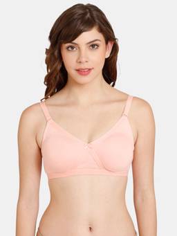 Zivame - Rosaline Non-wired 3/4th Coverage T-shirt Bra - Candlelight Peach Pink
